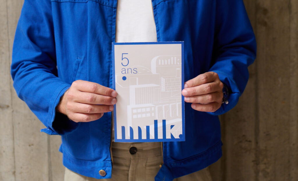 Poster fermé des 5 ans de l'agence Milk architectes