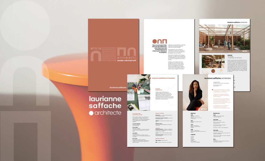 Identité visuelle de l'architecte Laurianne Saffache