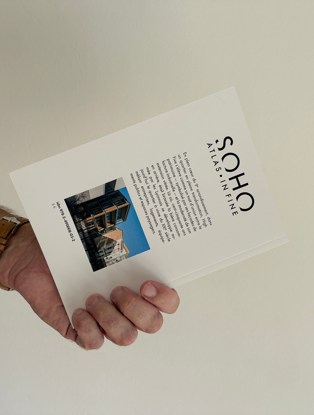 Dos du livret éditions SOHO sur le projet de bureaux High Five à Lyon