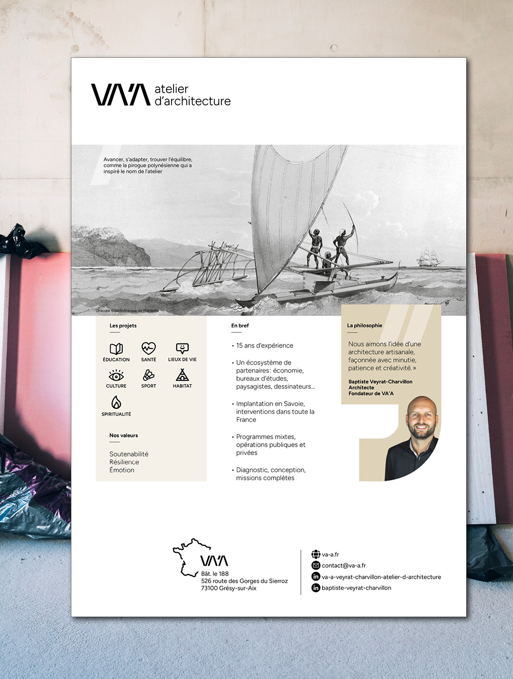 Présentation synthétique de l'atelier d'architecture VA'A