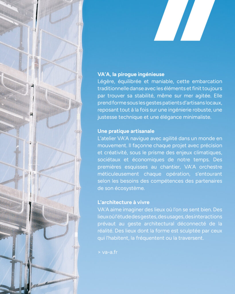 Texte de présentation de l'atelier d'architecture VA'A