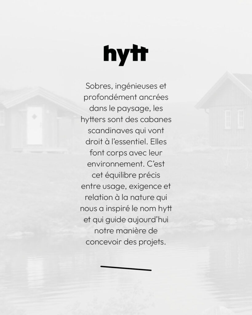Logo et pitch de l'agence Hytt architecture et paysage